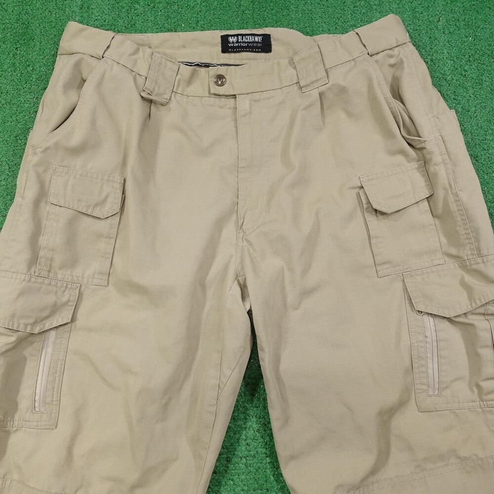 BLACKHAWK! Warrior Wear Pants Mens 42x34‎ Khaki Tactical Cargo Multi Pocket - Picture 2 of 9